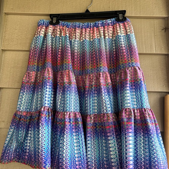 City Chic skirt flared, colorful elastic waistband fully lined. Sz 20 (L) - Picture 1 of 5